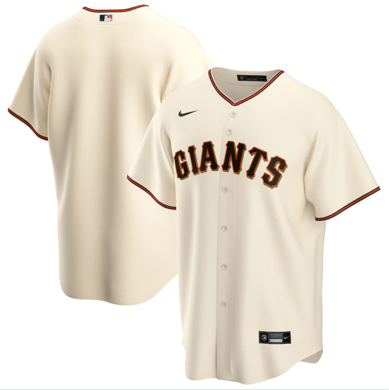 Men's San Francisco Giants Cream White Base Stitched Jersey